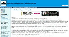 Desktop Screenshot of ferries-croatia.com