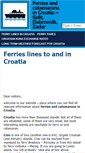 Mobile Screenshot of ferries-croatia.com