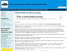Tablet Screenshot of ferries-croatia.com
